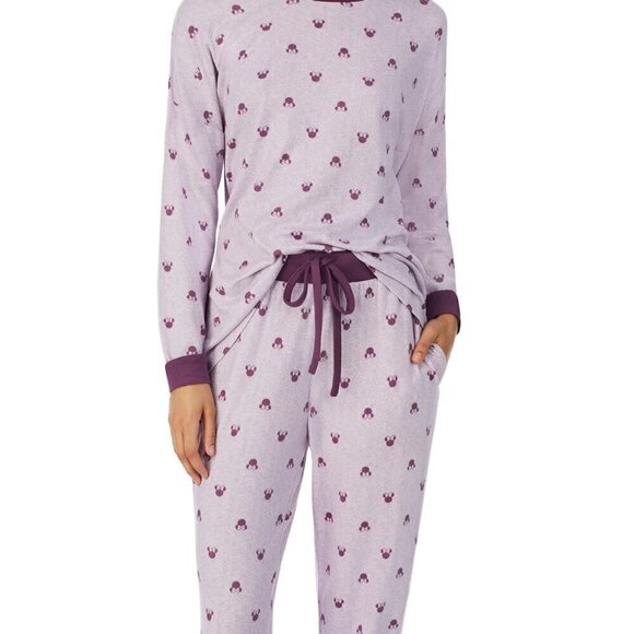Disney Womens Lounge Set Minnie Mouse Purple 2-piece NWT - Picture 2 of 6